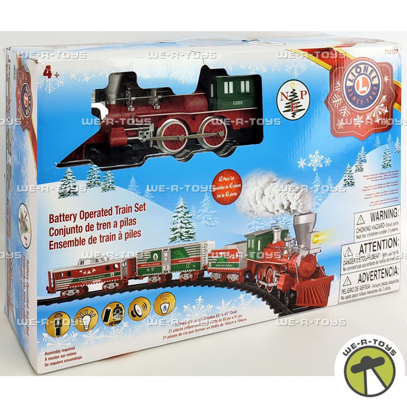 Lionel North Pole Express Battery Operated O-Gauge 43 Piece Train Set 712127