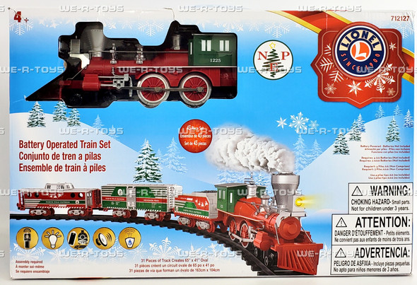 Lionel North Pole Express Battery Operated O-Gauge 43 Piece Train Set 712127
