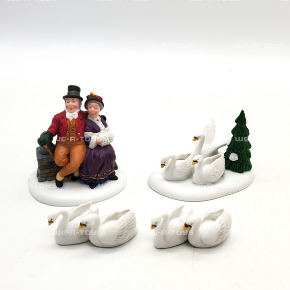 Department 56 Dickens Village Twelve Days of Christmas Seven Swans A-Swimming