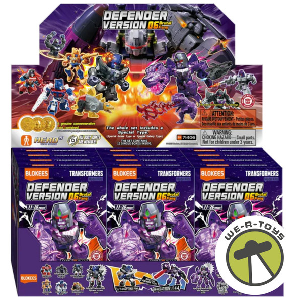 Blokees Transformers Defender Version 06 Brutal Fang Case of 12 Model Kits