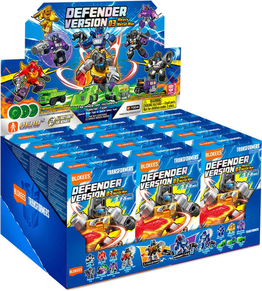 Blokees Transformers Defender Version 03 Heavy Metal War Case of 12 Model Kits