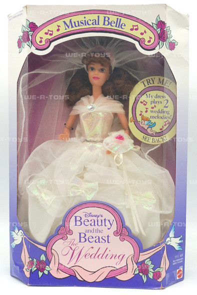 Disney's Beauty and the Beast The Wedding Musical Belle Doll Mattel #10909