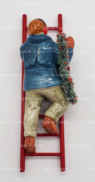 Department 56 Man on Ladder Hanging Garland The Original Snow Village #55160