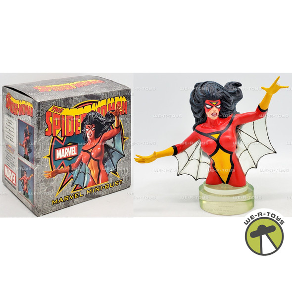 Marvel Spider-Woman Mini Bust Figure 2005 Bowen Designs USED