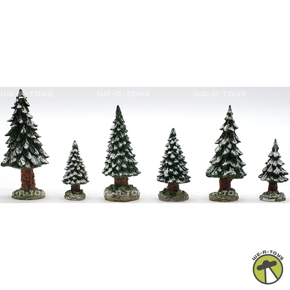 Department 56 Village Snowy Evergreens Set of 6 Small #52612