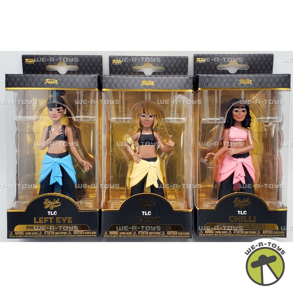 Funko Gold TLC Chilli T-Boz and Left Eye Set of 3 Figures 61206