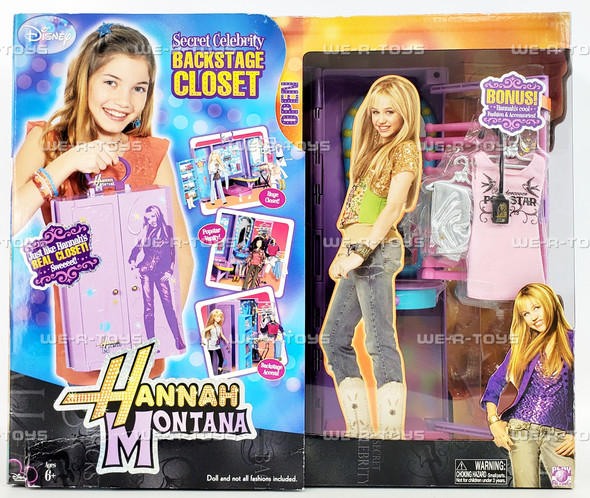 Disney Hannah Montana Secret Celebrity Backstage Closet Playset 2007 Play Along