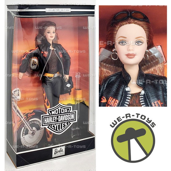 Barbie Collector Edition Harley Davidson Motorcycles Doll Redhead