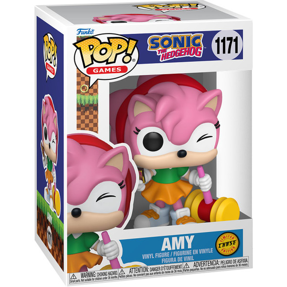 Funko Pop 1171 Sonic the Hedgehog Amy Winking Chase Vinyl Figure