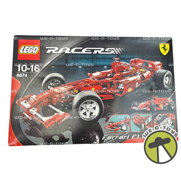 LEGO Racers Ferrari F1 Racer 2006 Block Building Set 1:8 Scale 24.3 Inch #8674
