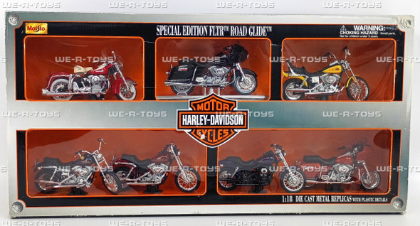 Harley-Davidson Motorcycles Special Edition FLTR Road Glide Set 1:18 Scale 2001