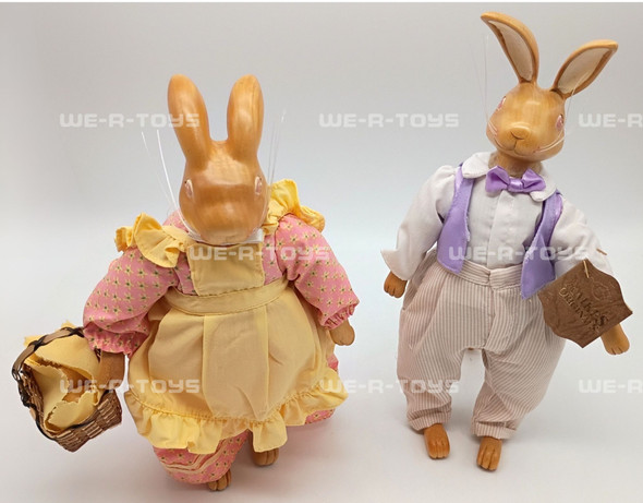 Robert Raikes Original Easter 1991 The Hopkins Bunny Couple Dolls By Applause
