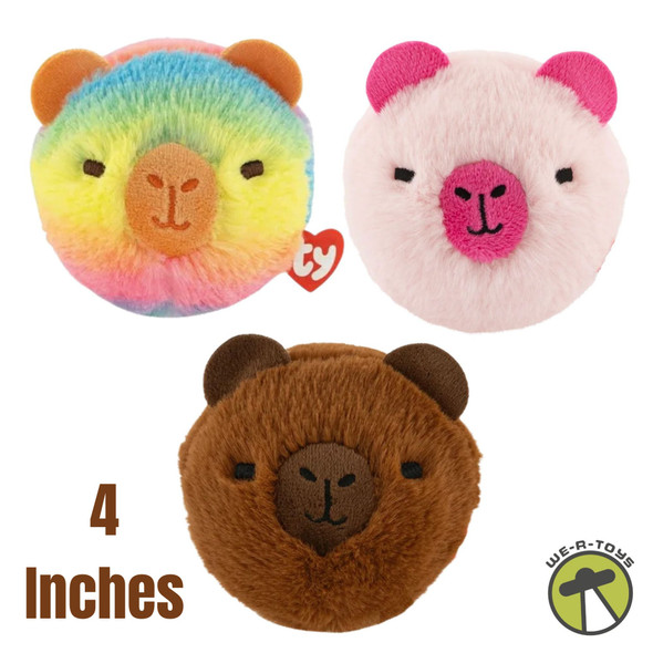 Ty Beanie Bouncer Capybara Lotus Rainy and Cedar Lot of 3