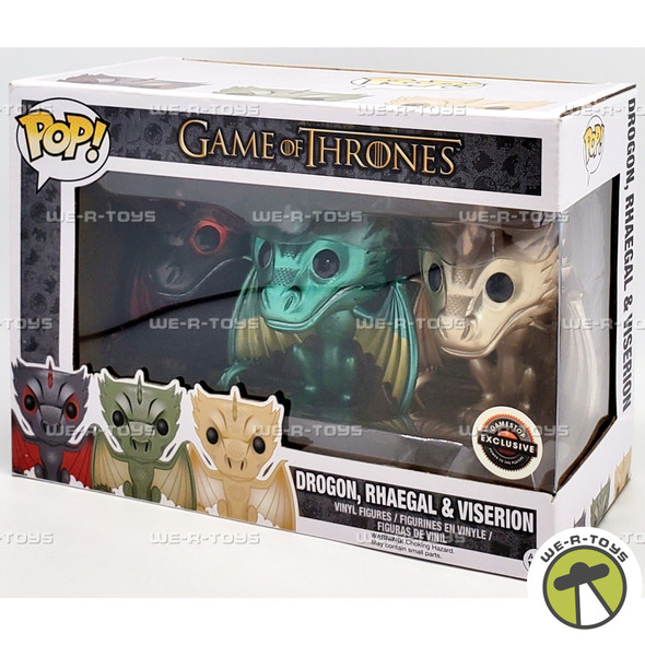 Funko POP Game of Thrones Drogon Rhaegal and Viserion Vinyl Figure Set