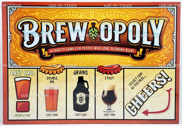 Brew-Opoly Adult Board Game For People Who Love to Drink Beer Late For The Sky