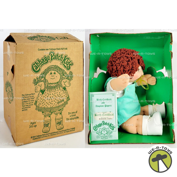 Cabbage Patch Kids Red Hair Brown Eyes Boy 1983 With Birth Certificate
