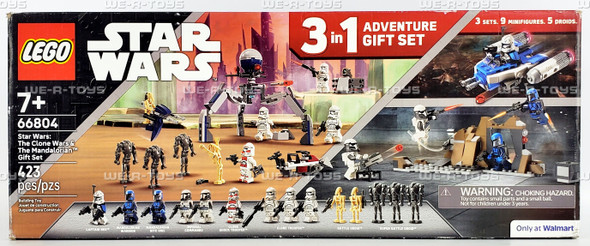LEGO Star Wars Clone Wars & Mandalorian Gift Set 423 Piece Building Set 66804