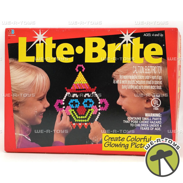 Lite Brite Electric Toy Create Colorful Glowing Pictures 1993 Milton Bradley