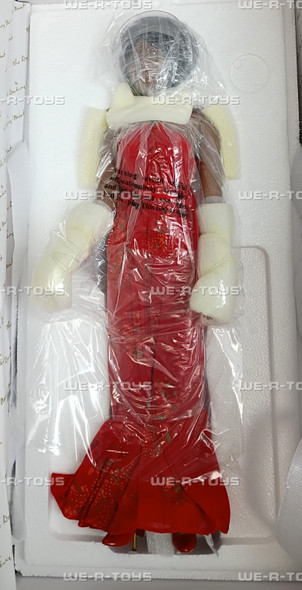 The Danbury Mint Michelle Obama At The Inaugural Ball In Red Gown With Base