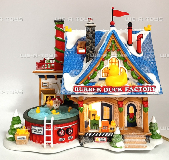 Department 56 Rubber Duck Factory North Pole Series Lighted Building 799920