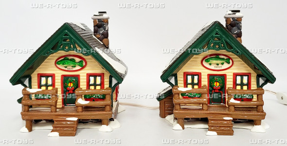 Department 56 Fisherman's Nook Cabins Set of 2 Original Snow Village 54615