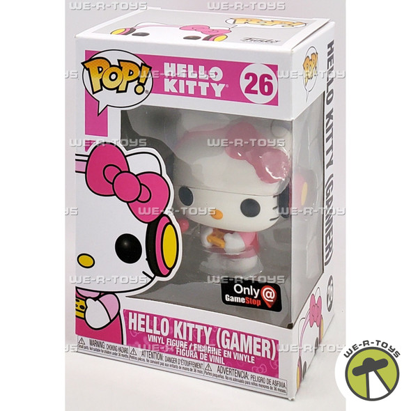 Funko POP Sanrio Hello Kitty Gamer 26 Game Stop Exclusive Vinyl Figure