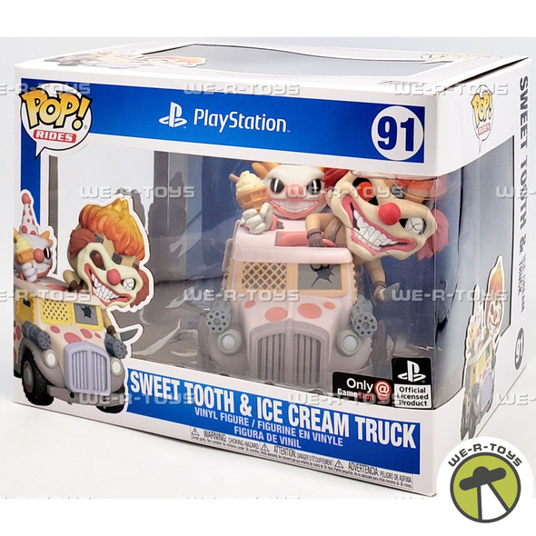 Funko POP Rides Playstation Sweet Tooth & Ice Cream Truck 91 Vinyl Figure