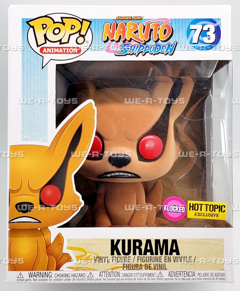 Funko POP Animation 73 Shonen Jump Naruto Shippuden Kurama Flocked Figure