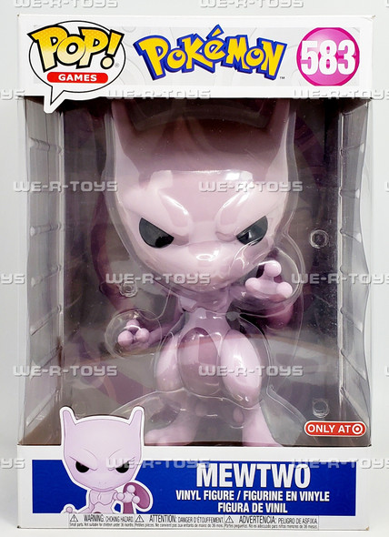 Funko POP Games 583 Pokemon Mewtwo 10 Inch Vinyl Figure