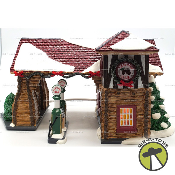Department 56 The Original Snow Village 1999 Last Stop Gas Station Set #55012