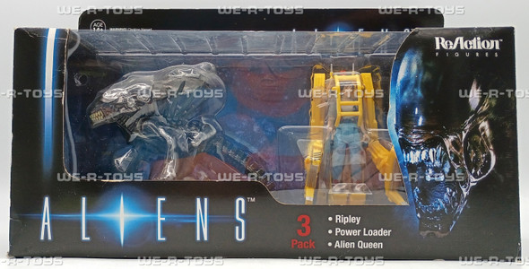 Aliens Reaction Figures Ripley, Power Loader, Alien Queen Set Action Figures
