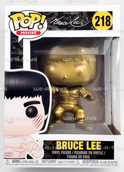 Funko POP Movies Enter The Dragon Bruce Lee Gold 218 Vinyl Figure