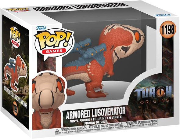 Funko Pop Games 1198 Turok Origins Armored Lusovenator Vinyl Figure