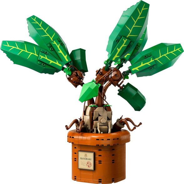 LEGO Harry Potter Mandrake Figure & Pot Plant Toy, Harry Potter Collectible Gift