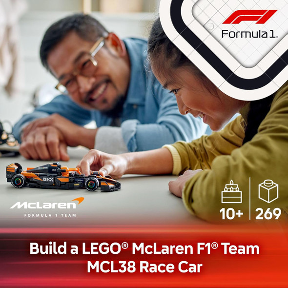 LEGO Speed Champions McLaren F1 Team MCL38 Race Car Toy