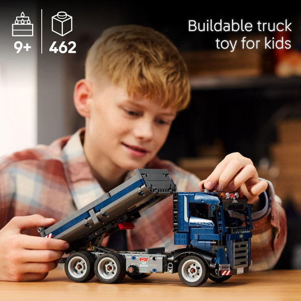 LEGO Technic Tipping Dump Truck Toy - Construction Truck Building Toy