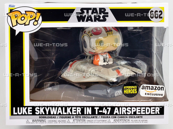 Funko POP Rides Star Wars LukeSkywalker in T-47 Airspeeder 662 Vinyl Figure