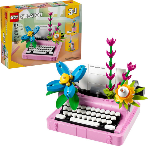 LEGO Creator 3 in 1 Typewriter with Flowers - Building Toy