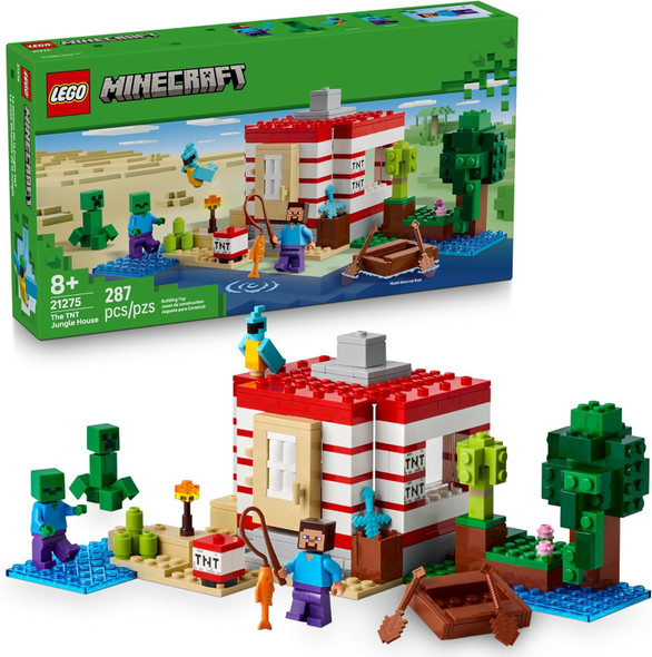LEGO Minecraft The TNT Jungle House Building Toy