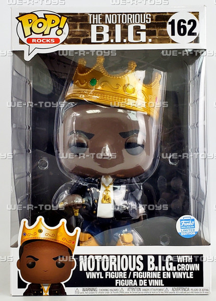 Funko POP Rocks 162 The Notorious B.I.G. with Crown 10 Inch Vinyl Figure