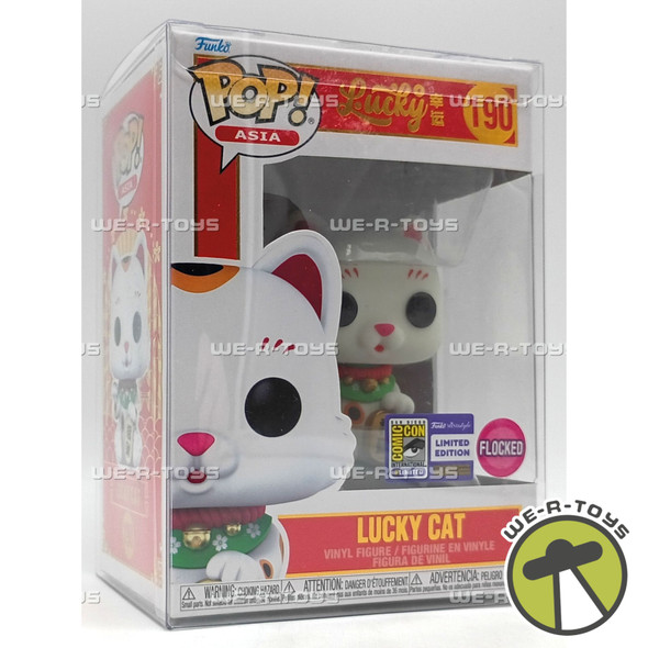 Funko POP! Asia Lucky Cat Vinyl Figure Flocked Limited Edition #190