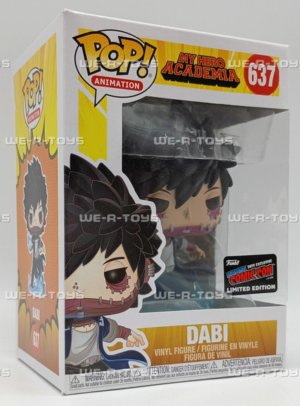 Funko Pop! Animation 637 My Hero Academia Dabi Limited Edition Vinyl Figure 2019