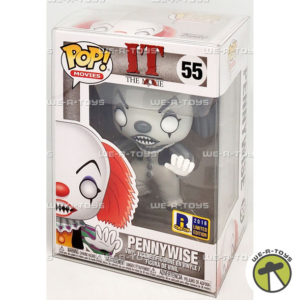 Funko POP Movies IT the Movie Pennywise 55 Black & White Vinyl Figure