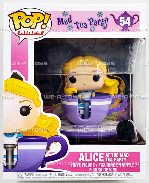 Funko POP Rides Disney Parks Alice at The Mad Tea Party 54 Vinyl Figure