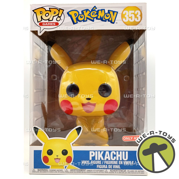 Funko POP! Games Pokemon Pikachu 353 Large Vinyl Figure 2018 Exclusive