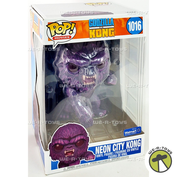 Funko POP Movies Godzilla vs Kong Neon City Kong 1016 Vinyl Figure 10 Inch