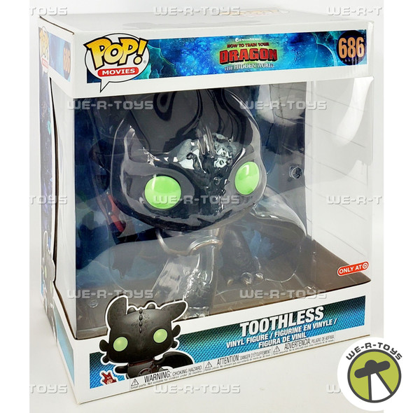 Funko POP Movies How to Train Your Dragon Toothless 686 Vinyl Figure 10 Inch