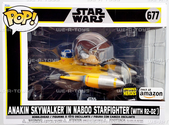 Funko POP Ride Star Wars Anakin Skywalker with R2-D2 in Naboo Starfighter Figure