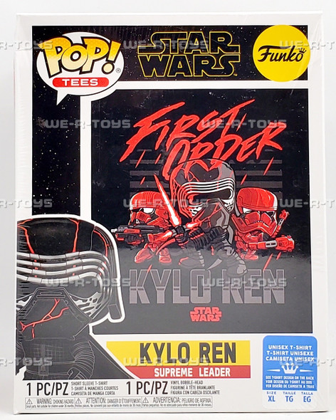Funko POP Figure & Tee Star Wars Kylo Ren Supreme Leader X-Large T-Shirt