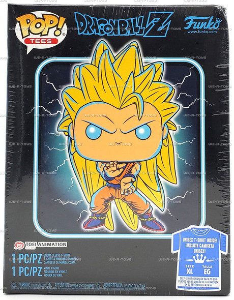 Funko Pop! Tees Dragonball Z Goku SS3 Size XL & Figure 2020 #50076